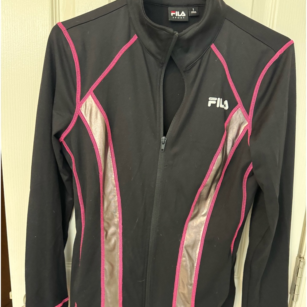 Active wear cute black and pick Fila